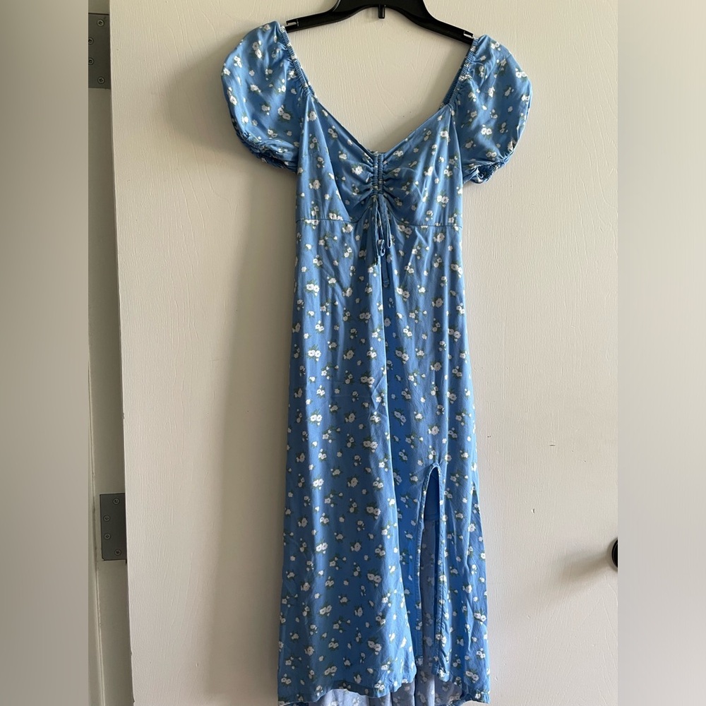 Hollister Midi Blue Dress